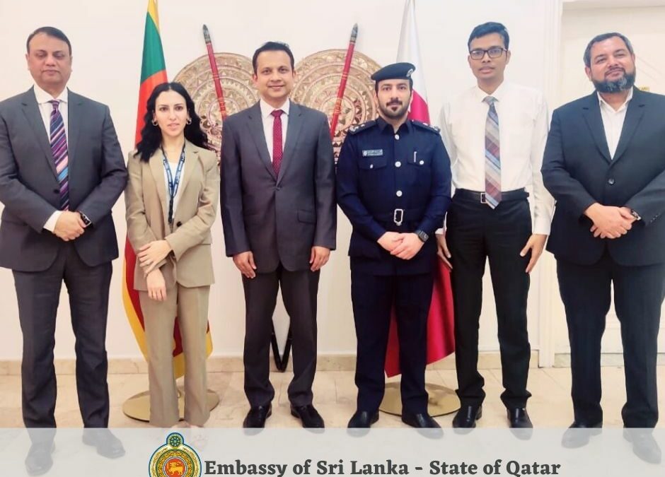 Qatar’s Ministry of Interior [MOI] Delegation Meets with Sri Lankan Ambassador to Discuss Visa Procedures