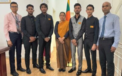 The Sri Lanka Snooker Team calls on Sri Lanka’s Ambassador in Doha