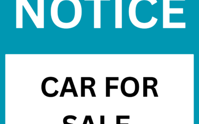 Notice – Car For Sale
