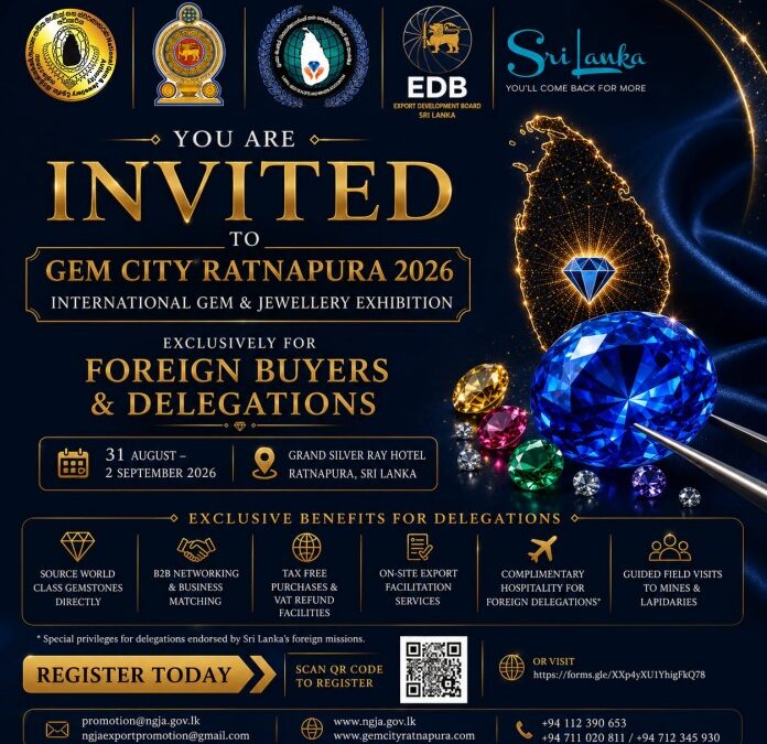 Gem City Ratnapura 2026 – International Gem and Jewellery Show